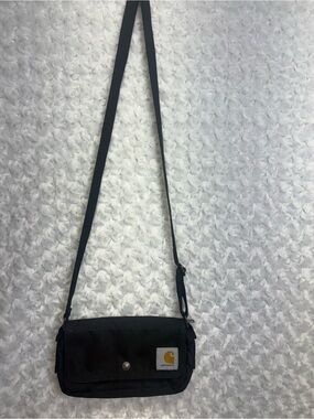 Carhartt Black Mini Crossbody Shoulder Bag waist pack or clutch easily converted